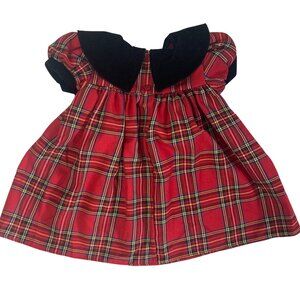 Plaid Red and Black Kids Formal Dress